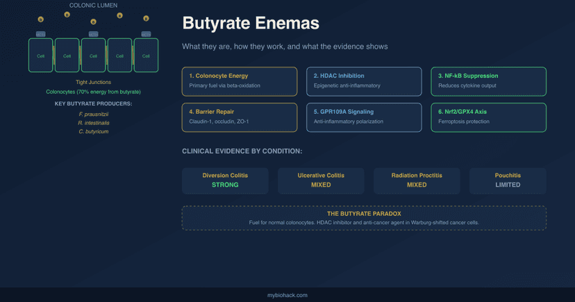 Butyrate Enemas: What They Are, How They Work, And What The Evidence Actually Shows