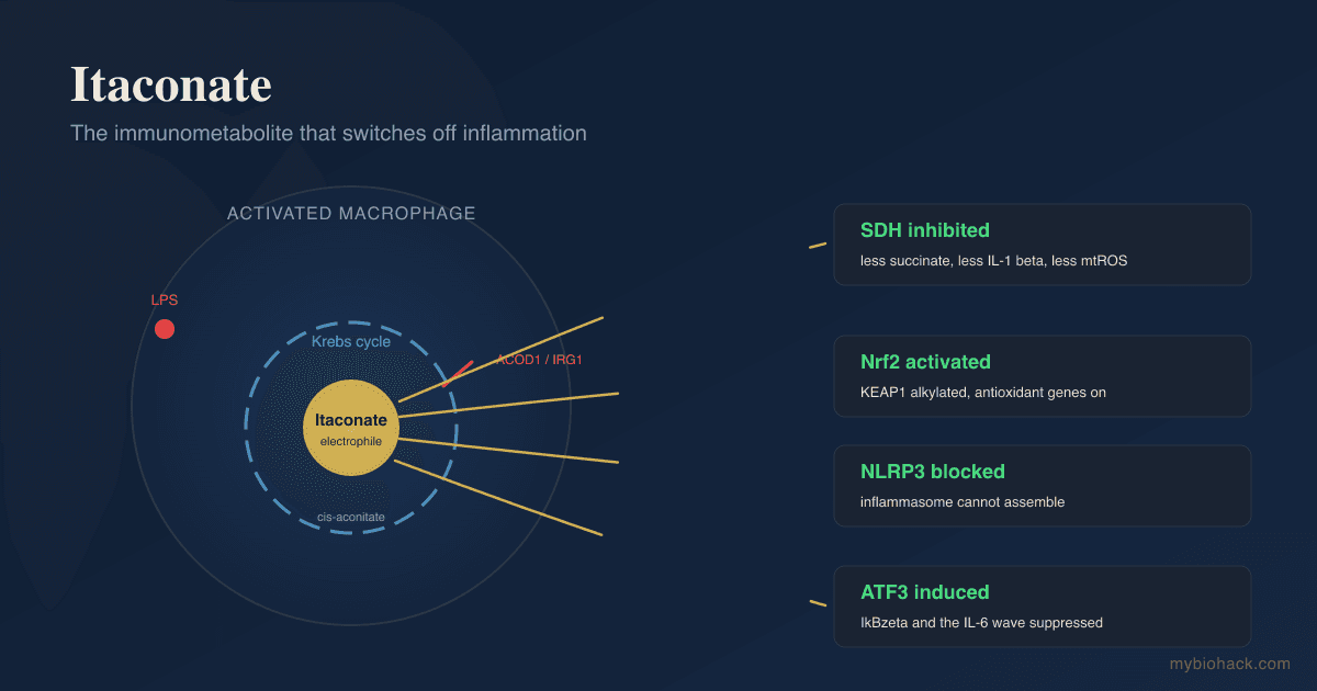 Itaconate: The Immunometabolite That Switches Off Inflammation