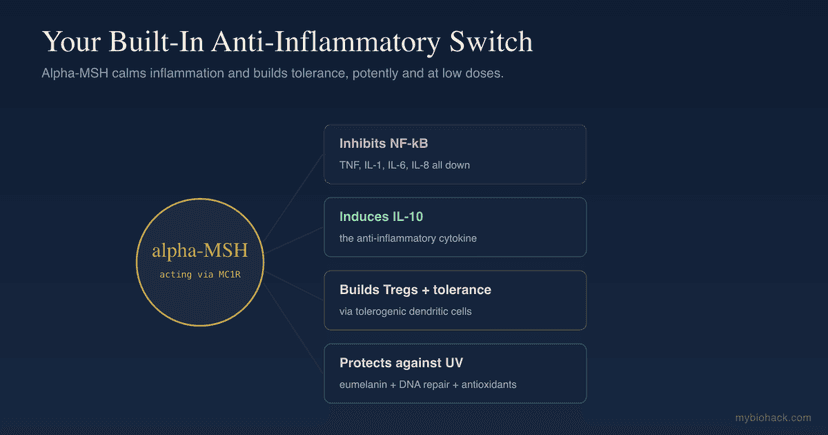 Alpha-MSH And The Melanocortin System: Your Body's Built-In Anti-Inflammatory Switch
