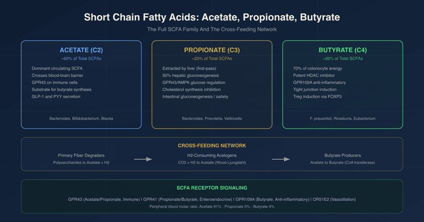 Short Chain Fatty Acids: Acetate, Propionate, Butyrate, And The Minor SCFAs Your Gut Makes Every Day