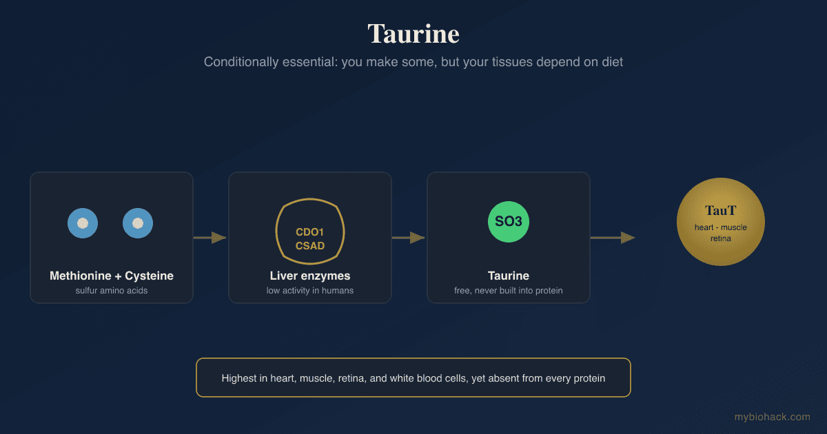 Taurine: The Conditionally Essential Amino Acid and the Deficiency-of-Aging Hypothesis