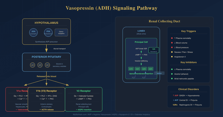 Vasopressin (ADH): The Hormone That Controls Your Water Balance, Blood ...