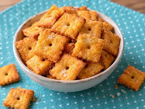 Cheezy Cassava Crackers