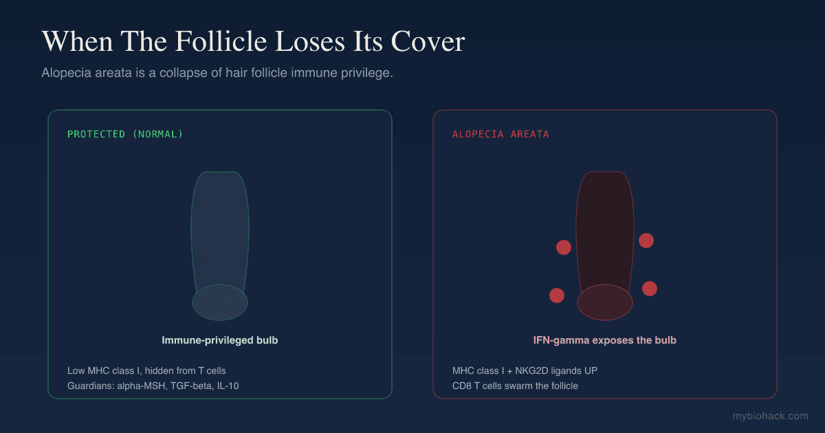 Alopecia Areata And Stress-Driven Hair Loss: How The Hair Follicle Loses Its Immune Privilege