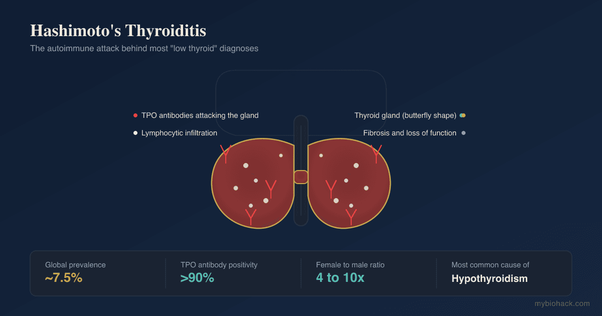 Hashimoto's Thyroiditis: The Autoimmune Root Cause Behind Most "Low Thyroid" Diagnoses