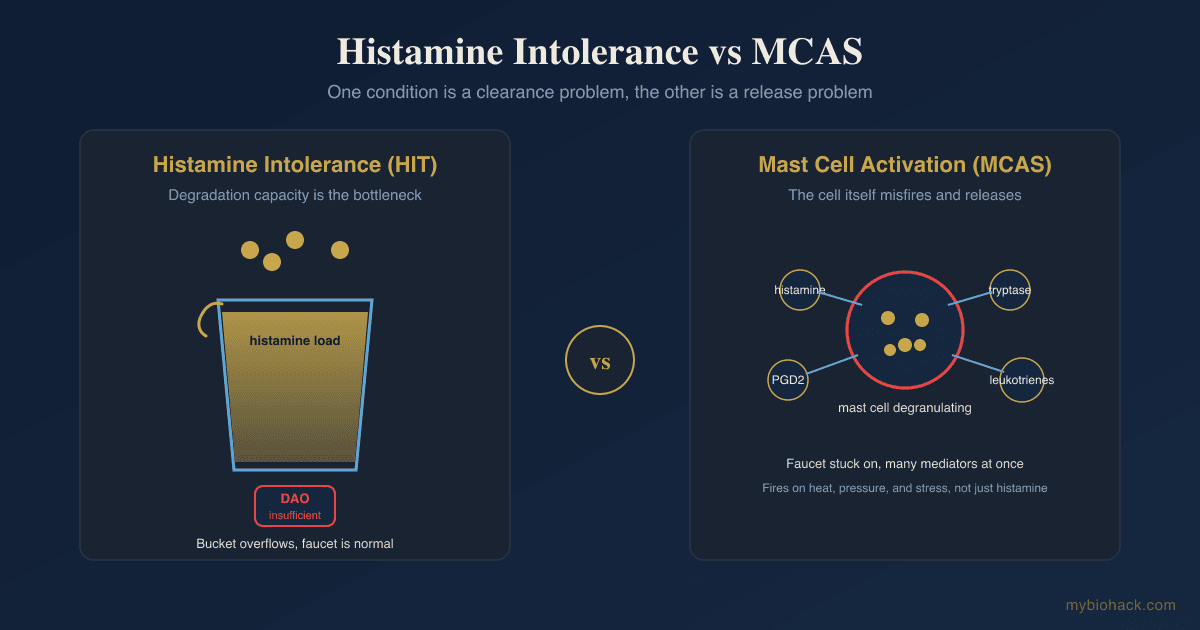 Histamine Intolerance vs MCAS: How to Tell Them Apart