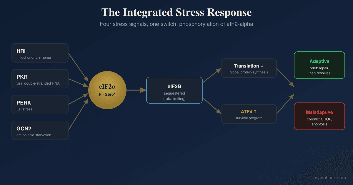 The Integrated Stress Response (ISR) and eIF2alpha: The Cell's Master Stress Switch