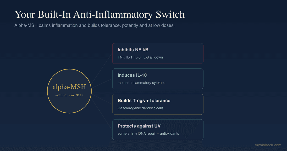 Alpha-MSH And The Melanocortin System: Your Body's Built-In Anti-Inflammatory Switch