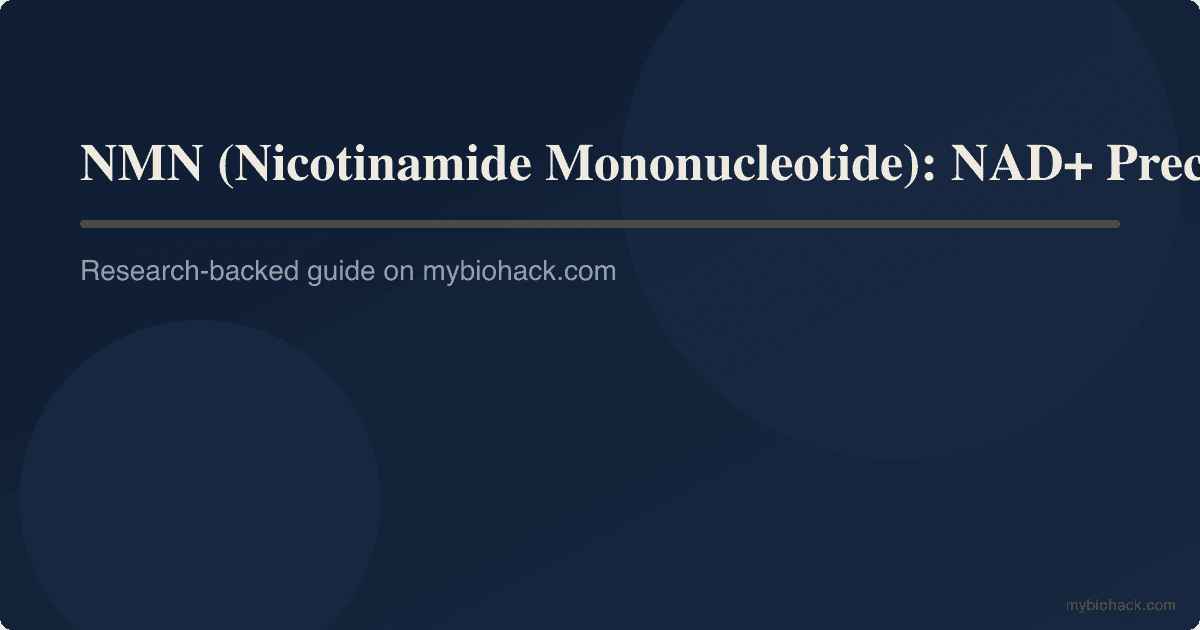 NMN (Nicotinamide Mononucleotide): NAD+ Precursor, Longevity, And Exercise