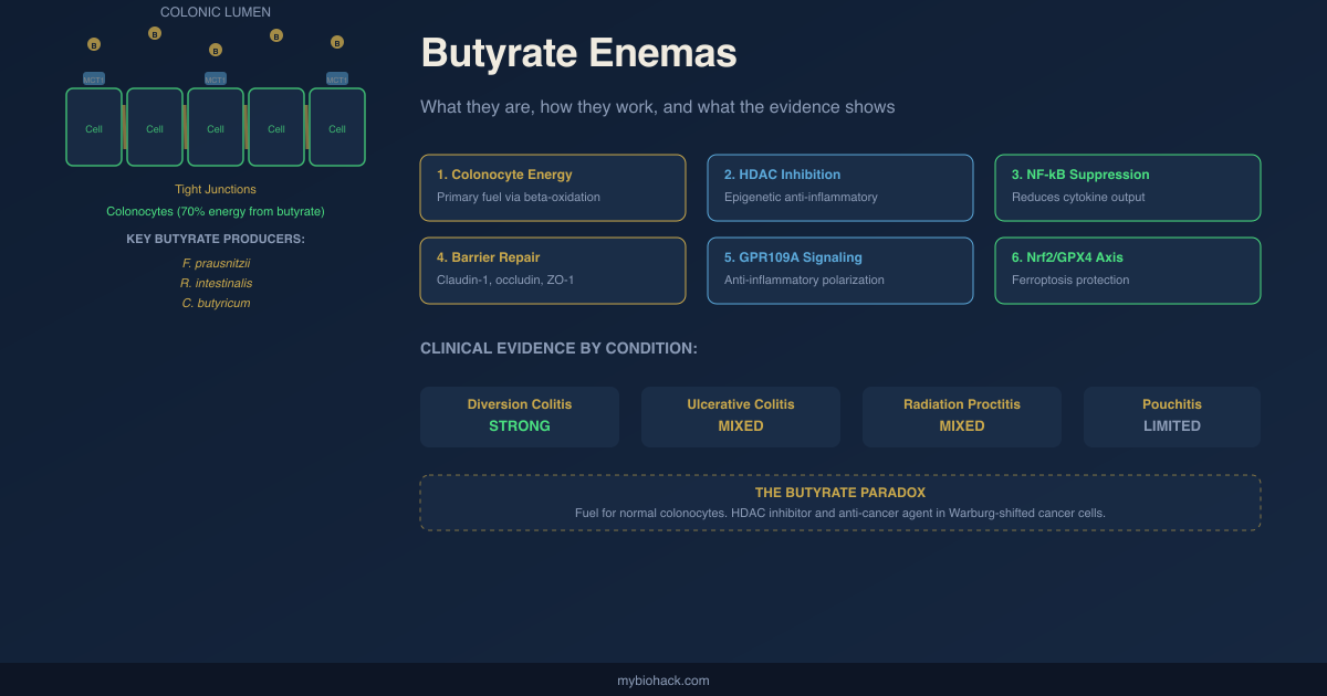 Butyrate Enemas: What They Are, How They Work, And What The Evidence Actually Shows