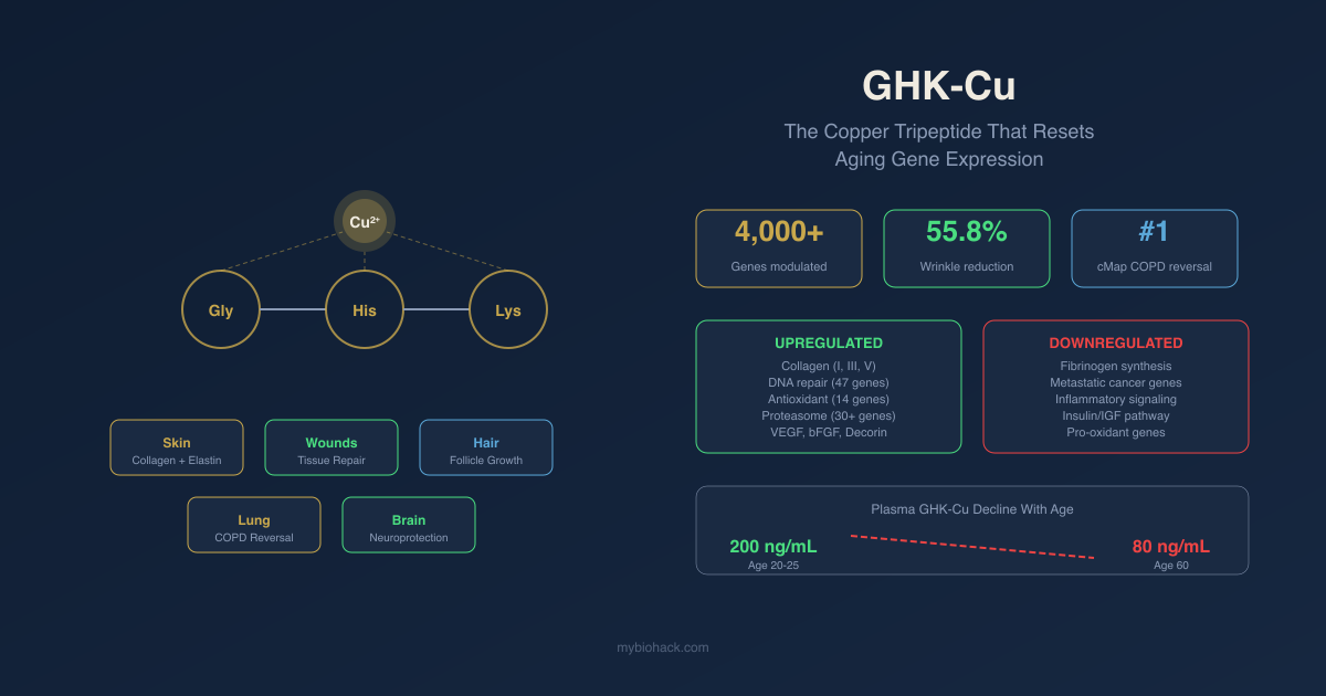 GHK-Cu copper tripeptide hero illustration