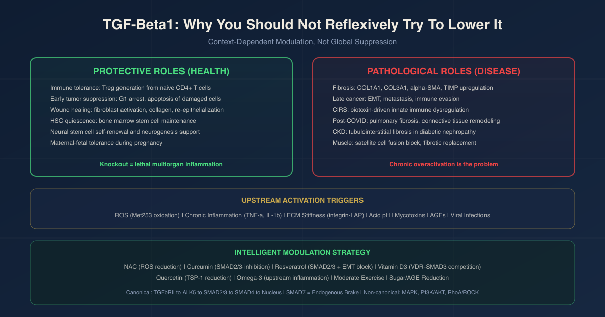 TGF-Beta1: Why You Should Not Reflexively Try To Lower It
