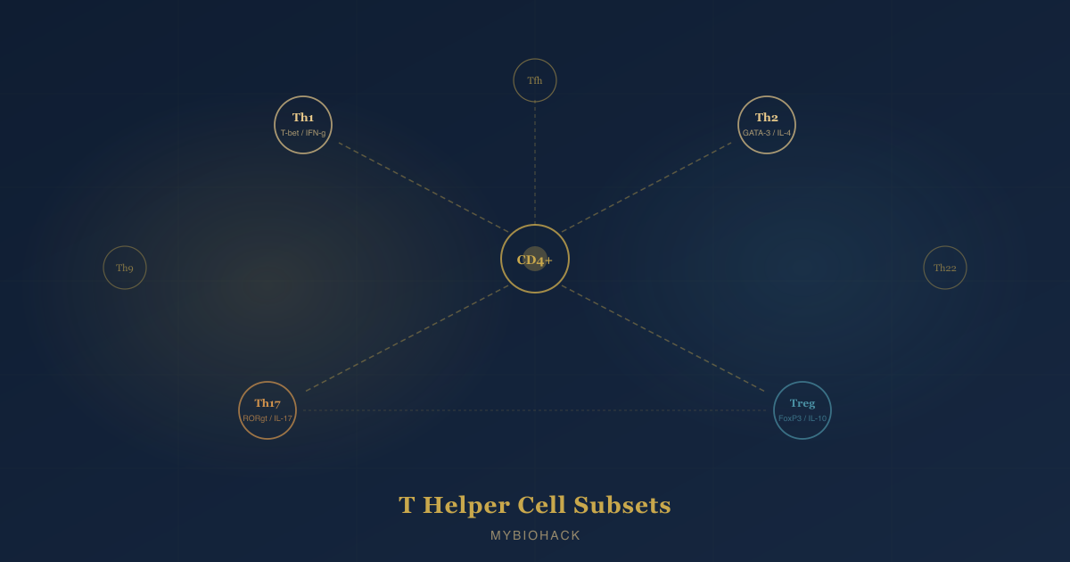 T Helper Cell Subsets: Th1, Th2, Th17, Tregs, Th9, Th22, And Tfh Explained